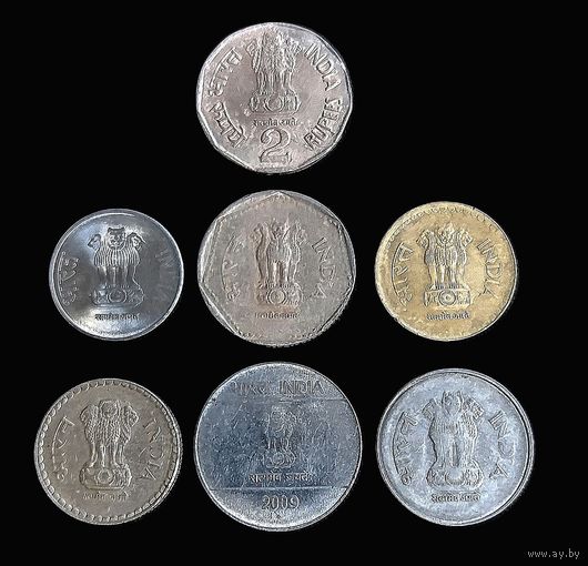 7 МОНЕТ ИНДИИ БЕЗ ПОВТОРОВ