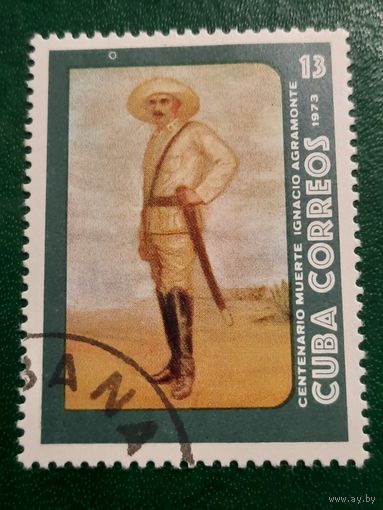 Куба 1973. 100 лет со дня смерти Ignacio Agramonte