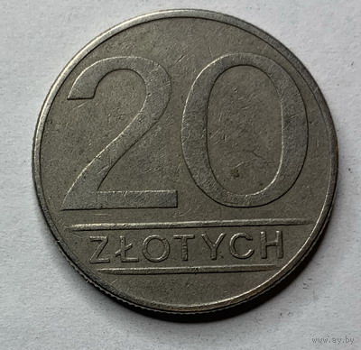 Польша, 20 злотых 1986г.