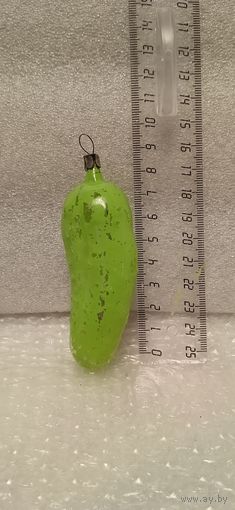 Ёлочная игрушка. Огурец. 19-10