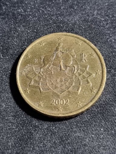 Италия 50 евроцентов 2002