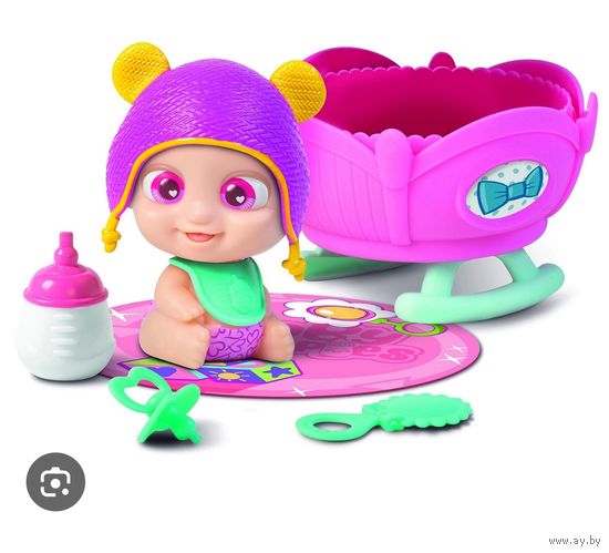 Кукла-сюрприз TigerHead Baby buppies в капсуле. Умеет смеяться и пить с бутылочки. Новая