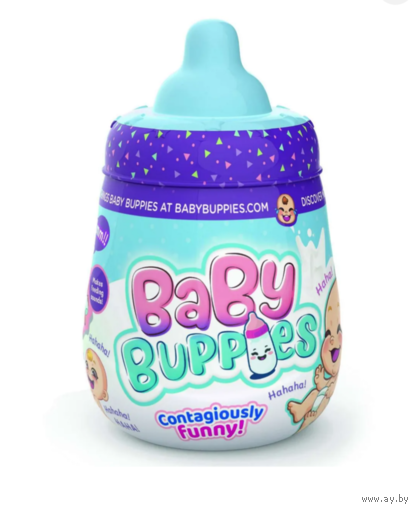 Кукла-сюрприз TigerHead Baby buppies в капсуле. Умеет смеяться и пить с бутылочки. Новая