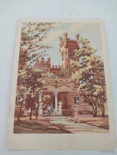 Почтовая карточка художницы А.Ромодановской 1957г.