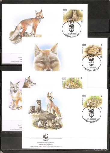КПД Киргизия 1999 WWF Фауна Корсак