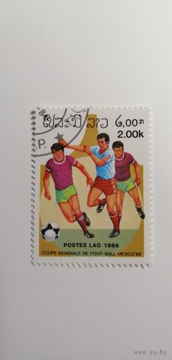 Лаос 1986.  Чемпионат мира по футболу - Мексика 1986