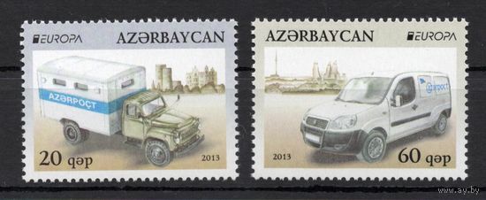 Азербайджан 2013. EUROPA Почта, авто  2марки (458)