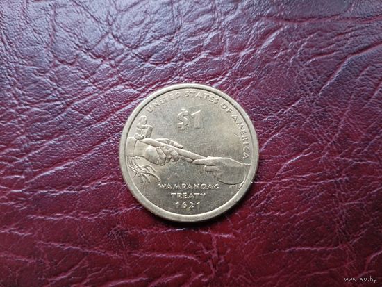 1 доллар США 2011 г. Договор с вампоноагами.