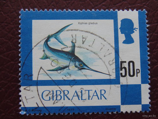 Гибралтар 1977 г. Меч-рыба.