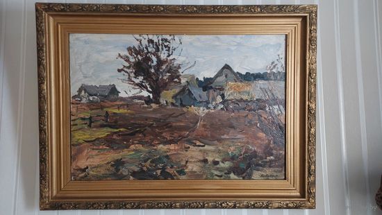 Довгялло Михаил Хрисанфович 1908-1978г Член С/Х БССР к/м "Весна в деревне" 1966г (48.5-68.5)