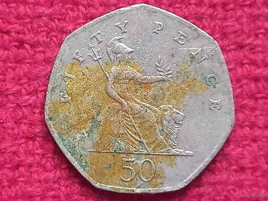 Великобритания 50 пенсов 2004 г.