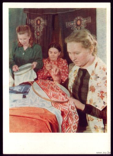 1957 год Белорусские вышивальщицы
