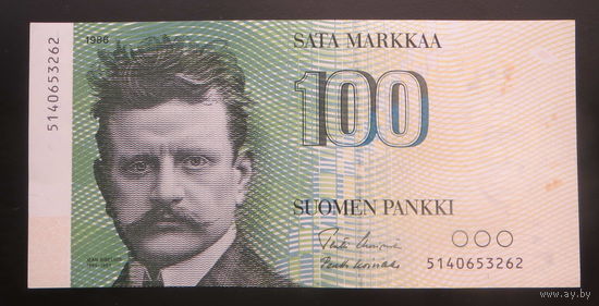 Финляндия 100 марок 1986г.
