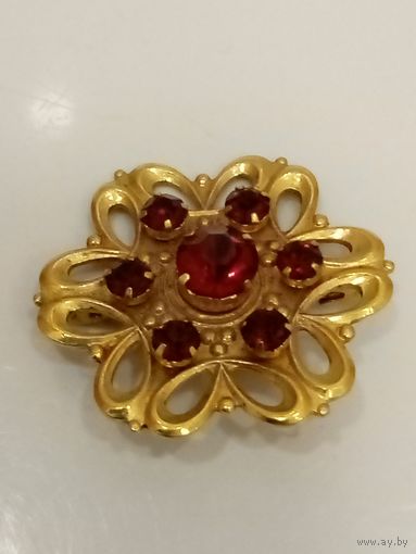 Брошь СССР позолота