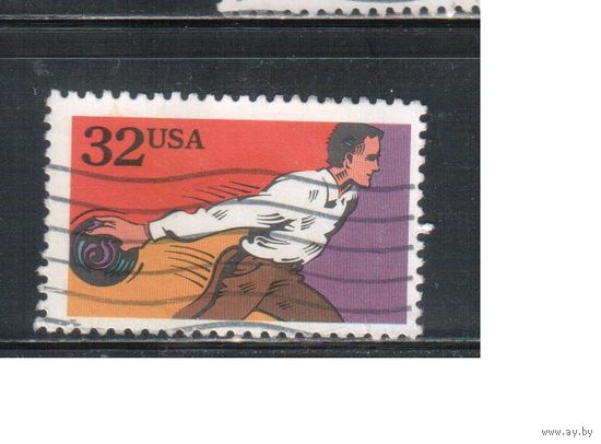 (США-1995 (Мих.2366) , гаш. ,  Спорт, Боулинг