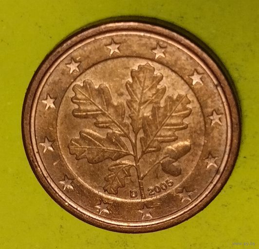 Германия 1 евро цент 2005 D