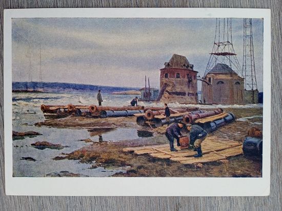 1958. соцреализм. Демидов. Весна на  Оке