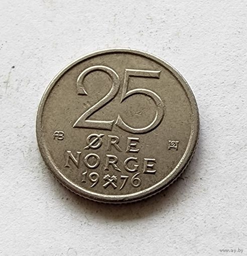 Норвегия 25 эре, 1976