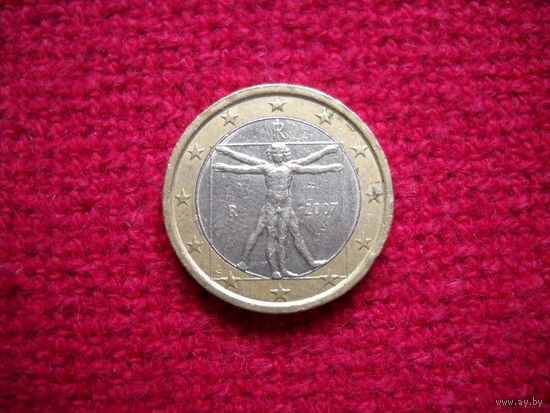 Италия 1 евро 2007 г.