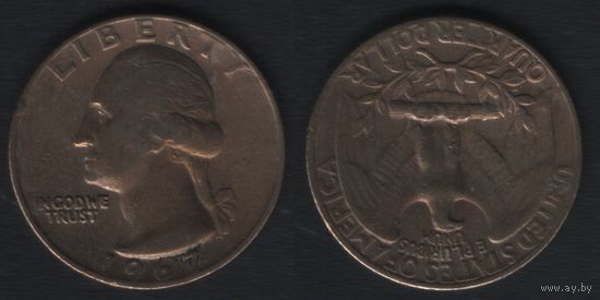 США km164a 25 центов 1 квотер 1967 год (_4 ТОРГ ЛЮБОЙ
