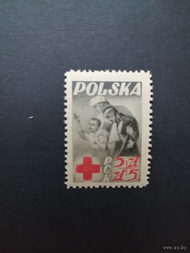 Польша 1947 Марка "Красный Крест" (чистая**) Mi.471 каталог 5.00 евро