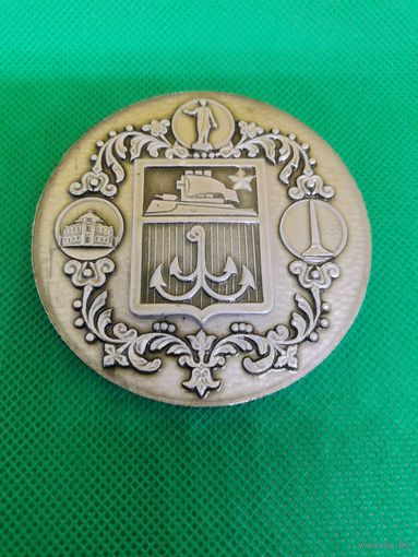 Настольная медаль СССР алюминий г. Одесса