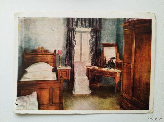 Горки. Комната В.И. Ленина в северном флигеле. Изогиз. 1959 год. Чистая