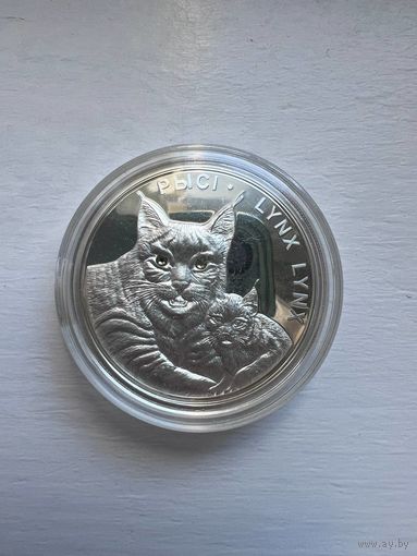 20 рублей РБ 2008 года. Рыси.