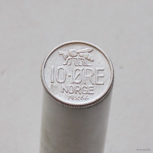 Норвегия 10 эре 1966