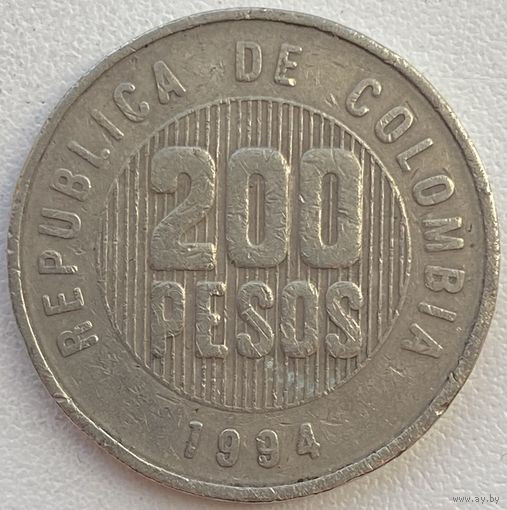 Колумбия 200 песо 1994 г.
