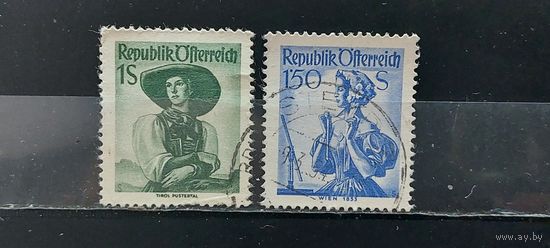 РАСПРОДАЖА АВСТРИЯ 1951г. Полная серия. Гаш.