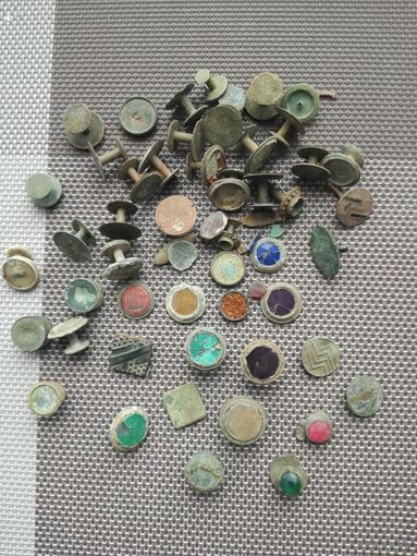 Сборный лот старинных запонок с рубля!