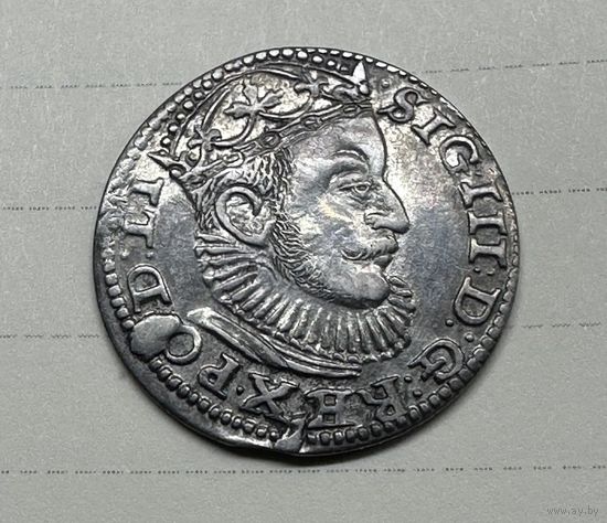 Трояк 1589г. Рига. Коллекционный. Редкий.