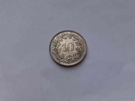 Швейцария 10 раппенов 1959