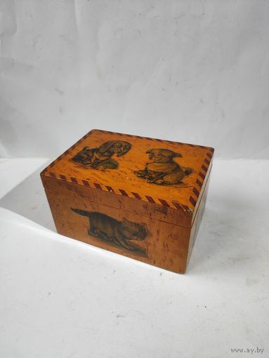 Шкатулка из карельской берёзы СССР.
