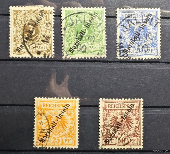 Германия Kolonie Marschall ми 7-8, 10-12  каталог  евро