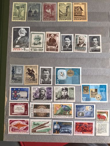 Лот чистых марок СССР 1968 год