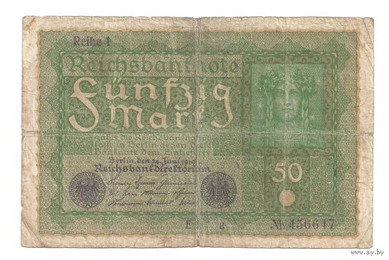 Германия 50 марок 1919 г. Веймарская республика
