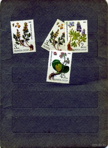 СССР, 1985,  ФЛОРА**,  4м  по 10 коп шт,  чистая