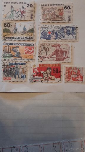 Сборки марок Чехословакии 60-х-70-80-х годов