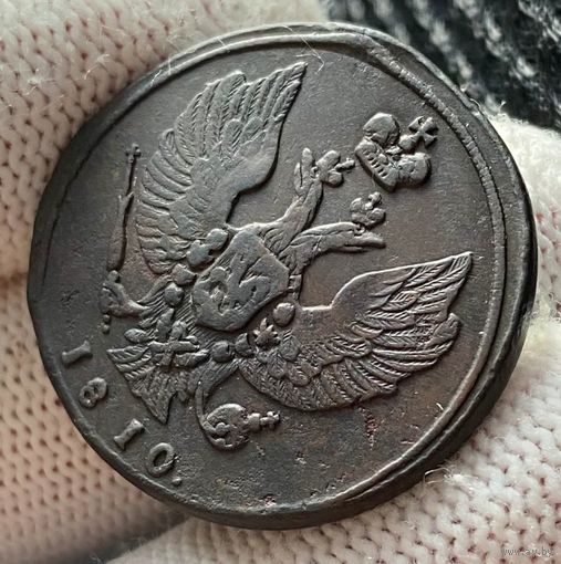 2 копейки 1810 КМ Тетерев! Сузунский монетный двор.