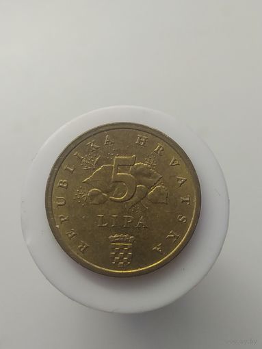 5 лип  Хорватия 2009  год лот 43 дубовый лист