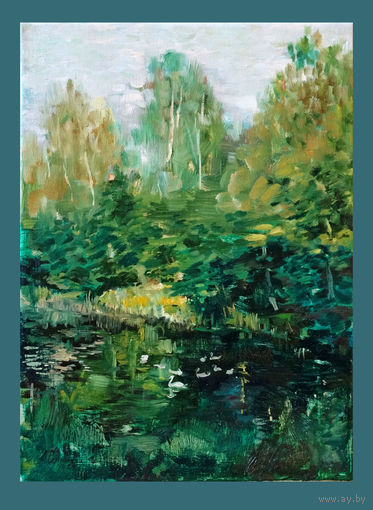 Картина пейзаж А. Серпин 2025г