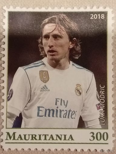 Мавритания 2018. Футбол. Luka Modric. Марка из серии