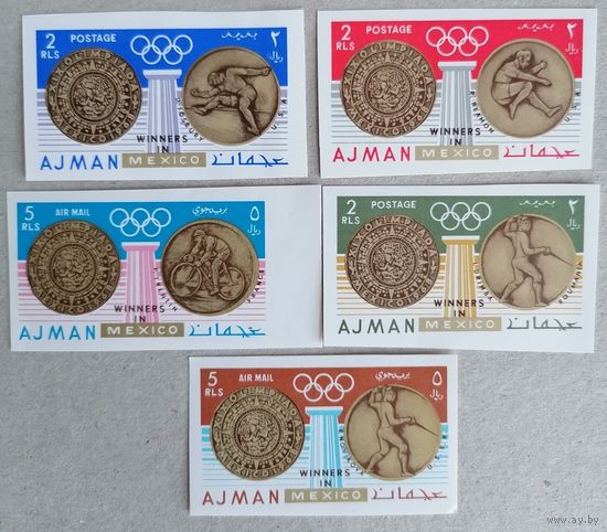 Манама. Обладатели золотых медалей Олимпийских игр - Мехико, Мексика.