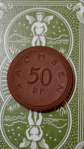 Германия нотгельд Саксония 50 пфеннигов 1921