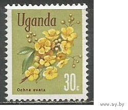 Уганда. Цветы. Охна. 1969г. Mi#109.