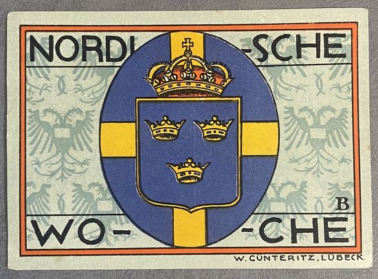 Нотгельд 50 пфеннигов 1921 год. Любек,. Веймарская республика