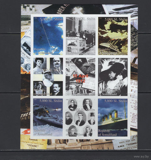 Корабли Сомалиленд /Somaliland 2000** Гибель Титиника Без перфорации
