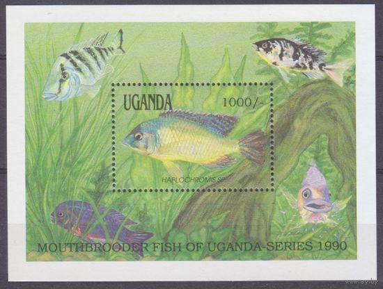 1990 Уганда 881/B128 Морская фауна 9,00 евро